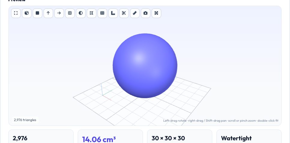 Screenshot of the free STL ⇄ OBJ 3D Model Converter tool on AZRS QuickFix